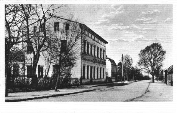 Restauracja Alberta Schumachera, Langestrasse 59, widok z okolic wiaduktu autostrady