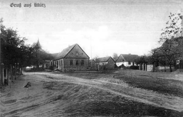 Ulica Bielańska w Kluczu około 1900 roku