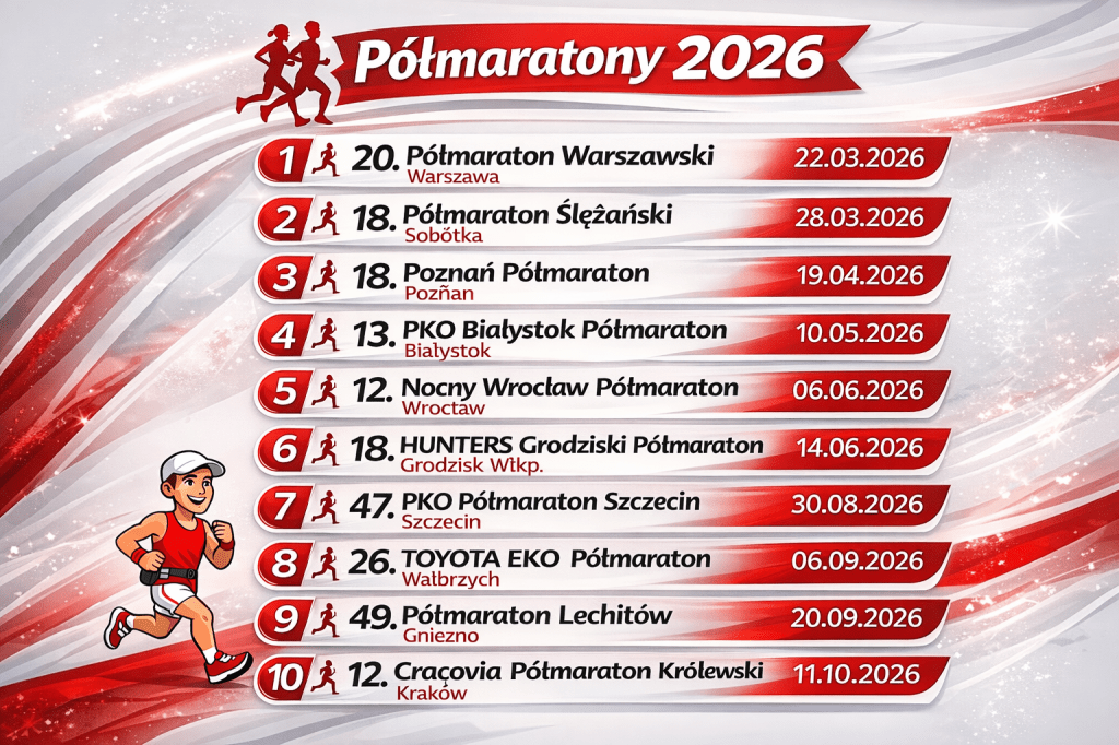 Sezon Półmaratonów 2026 czyli trasa po&nbsp;Polsce
